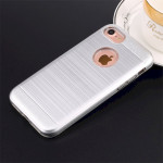 Wholesale iPhone 7 Hard Armor Hybrid Case (Silver)